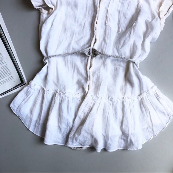 Free People Crochet Button Up Shirt - Picture 4 of 4